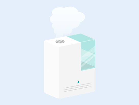 空気清浄機・加湿器イメージイラスト