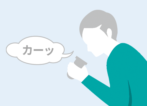 喀痰検査イメージイラスト
